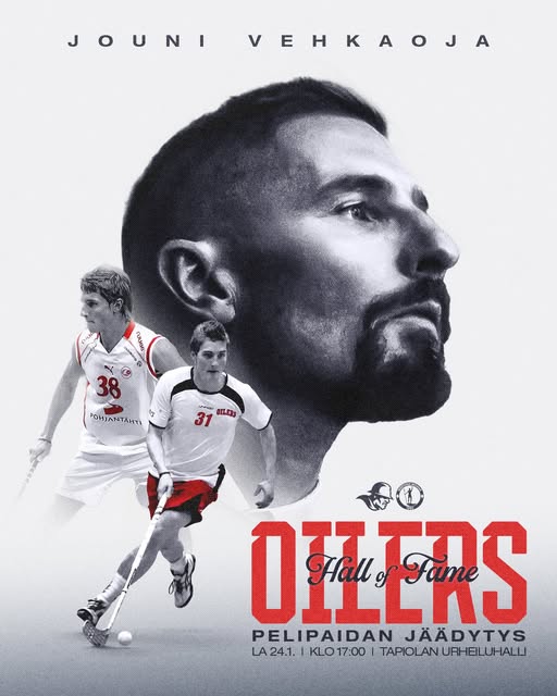 Hieno juttu, että näitäkin alkaa olla salibandyssa. Tosin tässä herää kysymys, että mikä numero jäädytetään, kun kuvassa on sekä 38 että 31.

#salibandy