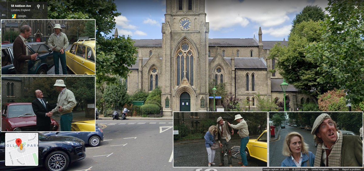 FilmPhonic's tweet image. London #FilmLocations: St James's Gardens, Notting Hill W11- Near Holland Park and in front of Saint James Church is where Clark (Chevy Chase) and the Griswold's have a trio of exceedingly polite car accidents in 1985's 'National Lampoon's European Vacation'.