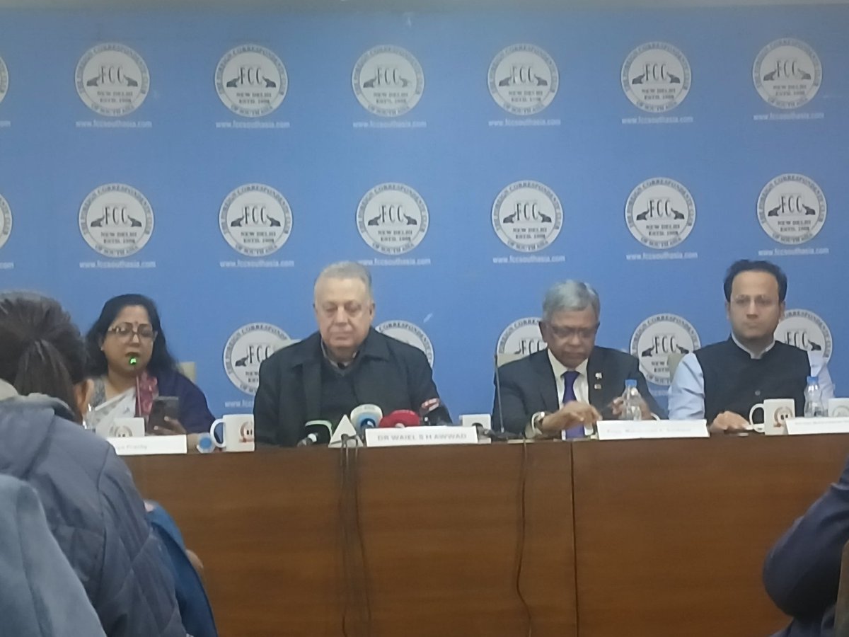 "Yunus is a Frankenstein." Engg Muhammad A Siddique at the Awami League presser in Delhi at the Foreign Correspondents' Club of South Asia event on Bangladesh.