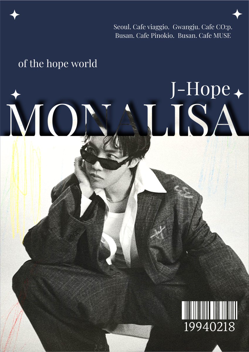 ♪⊹₊⟡⋆MONALISA ♪.𖥔 ݁ ˖　　
#RT 

🐿️ BTS 제이홉 생카 이벤트
📍𝖢𝖠𝖥𝖤 MUSE
🗓️ 26.02.17/18/21/22
💝 마지막날 현수막 나눔 

 ١٥٧٤♡  ✩*.ﾟ . ⋰˚☆ . ⋆˖ ࣪⭑

#BTS #Jhope 
#happyjhopeday 
#제이홉 #제이홉생카