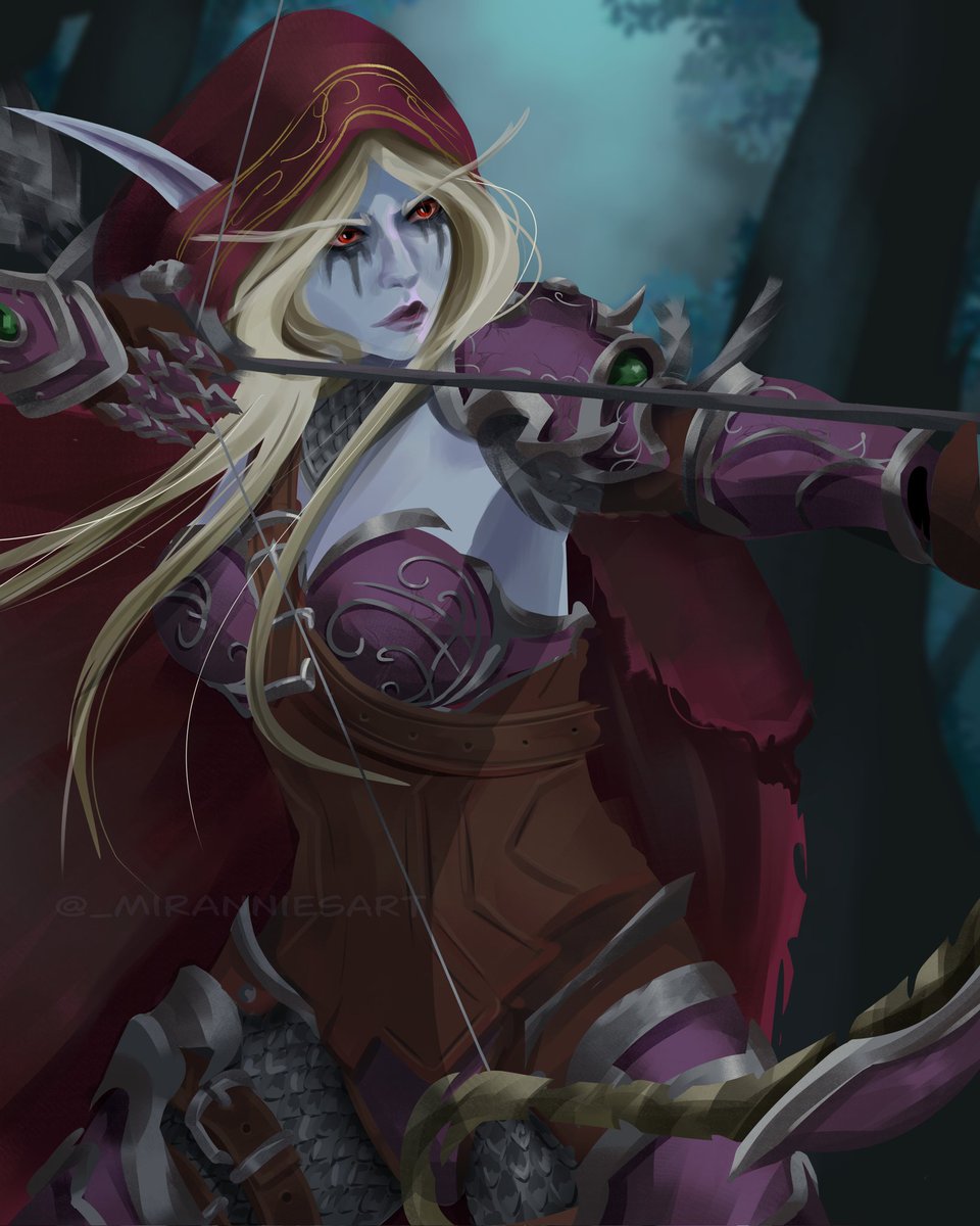 _miranniesart's tweet image. the banshee queen 

#worldofwarcraft #sylvanas