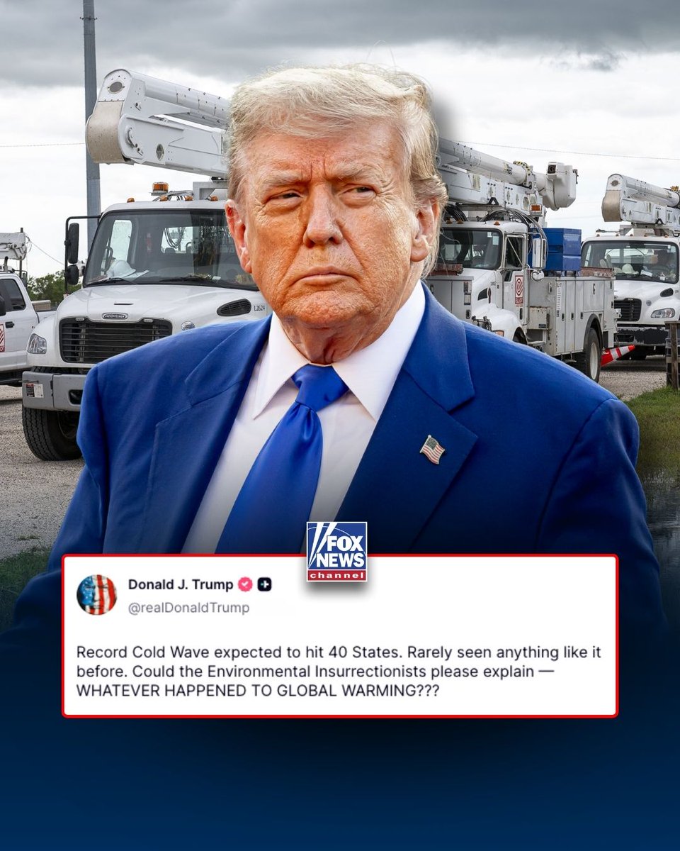 FoxNews's tweet image. NEW: President Trump weighs in on an approaching winter storm that could bring snow, ice, and record temperatures to as many as 200 million Americans.