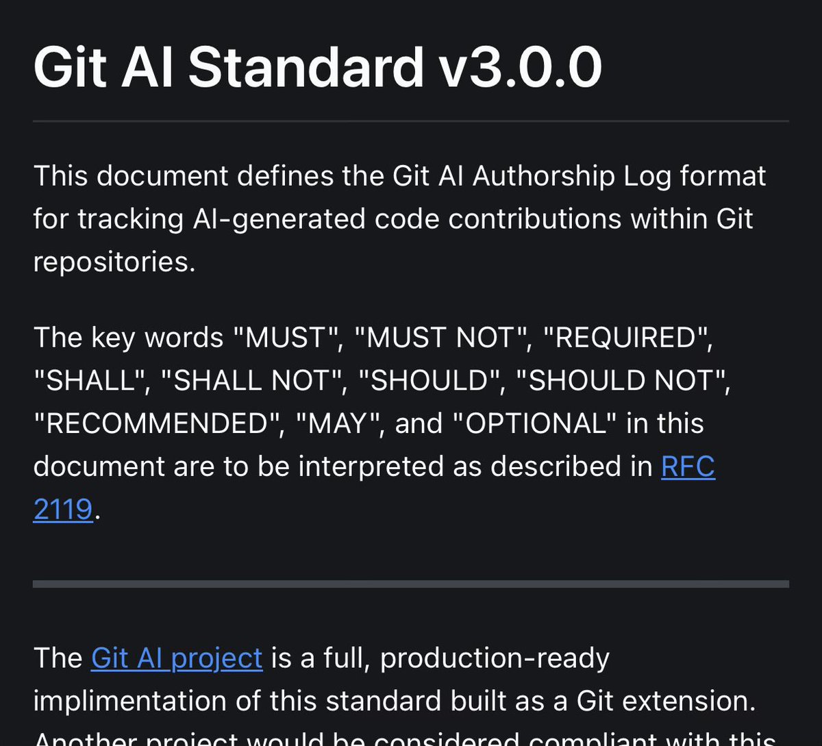 Git AI spec screenshot