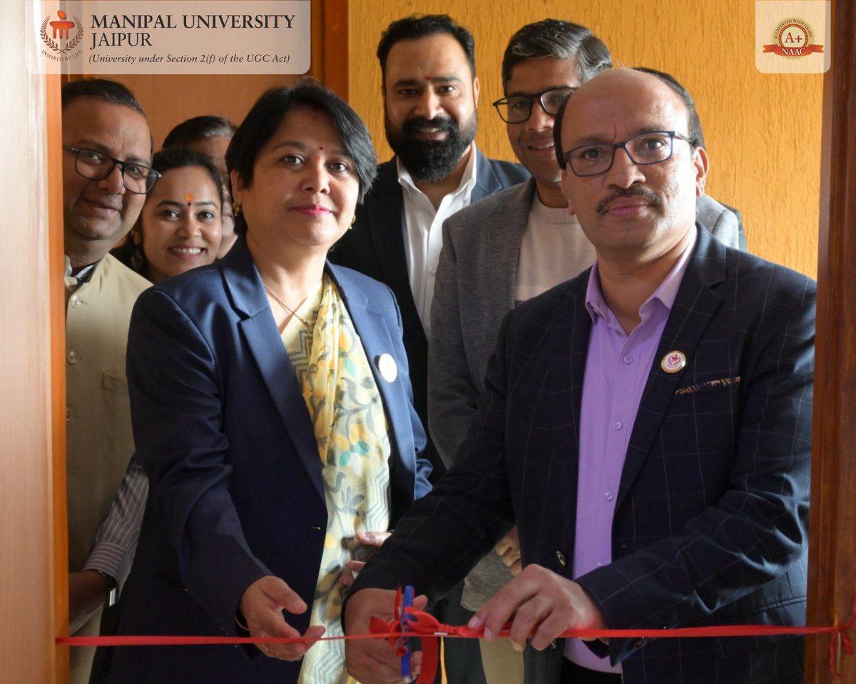 Jaipur_Manipal's tweet image. MUJ inaugurated a Model Guest Room at the Department of Hotel Management—setting new standards in hospitality education with industry-ready training.

#MUJ #HospitalityEducation #ExperientialLearning