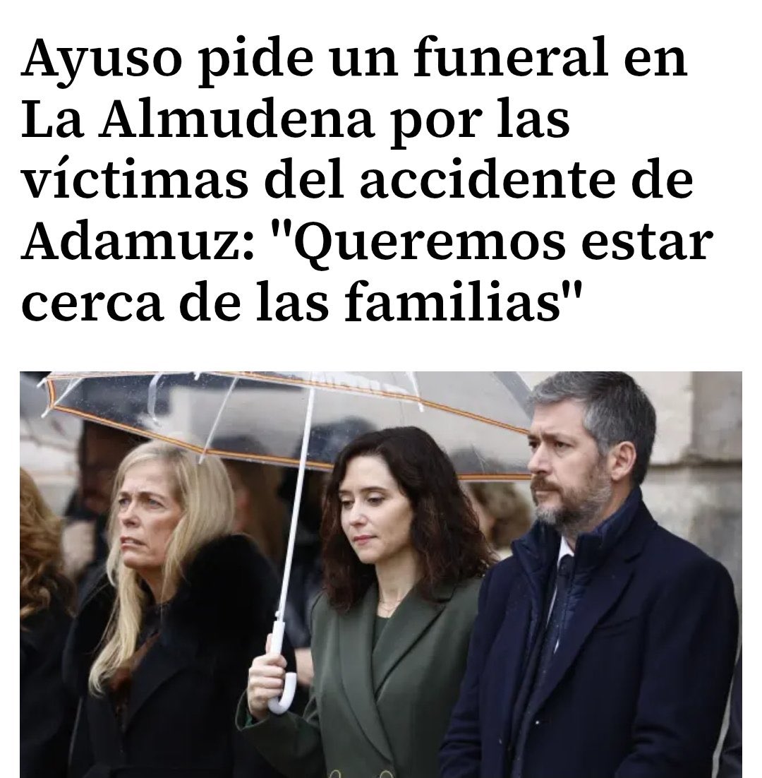 Pilaresdiferent's tweet image. Esta propuesta de #Ayuso está cargada de oportunismo, cinismo y narcisismo. Todo lo contrario de nuestra cultura de la compasión. Que haga el funeral en la Almudena para ella y sus muertos. Y que deje descansar en paz a todos los demás.