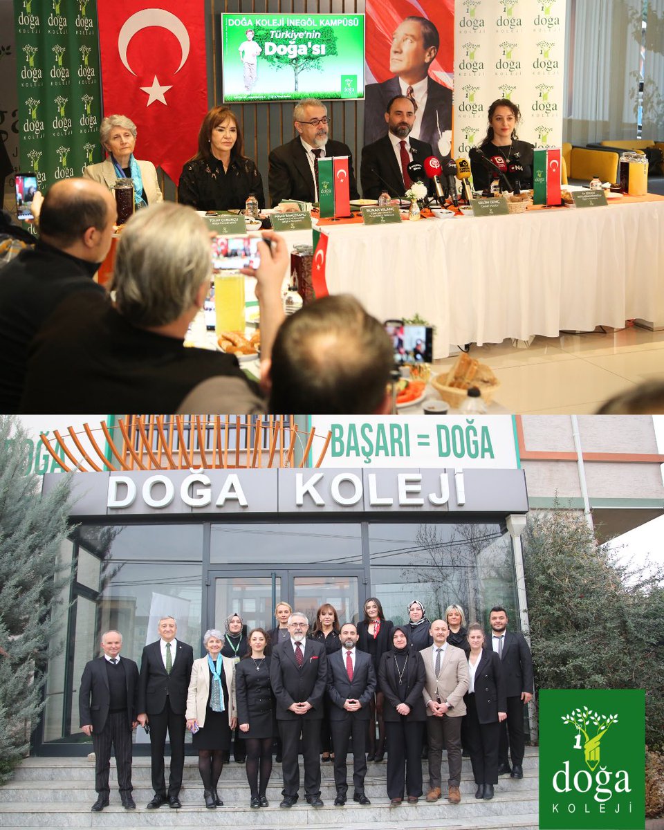 DogaOkullari's tweet photo. Bursa İnegöl Kampüsümüzde basın mensupları ile bir araya geldik!

Genel Müdürümüz Selim Genç ve Eğitimden Sorumlu Genel Müdür Yardımcımız Burak Kılanç’ın katılımıyla gerçekleşen basın toplantısında; merkezden yönetilen eğitim modelimizi, güçlü akademik standartlarımızı ve sürdürülebilir başarı anlayışımızı paylaştık.

Doğa Kolejinde başarı bireysel değil; kurumsal, sistemli ve kalıcıdır.

Akademik, sosyal ve teknolojik alanlarda öğrencilerimizi geleceğe hazırlamaya kararlılıkla devam ediyoruz.

#DoğaKoleji #TürkiyeninDoğası