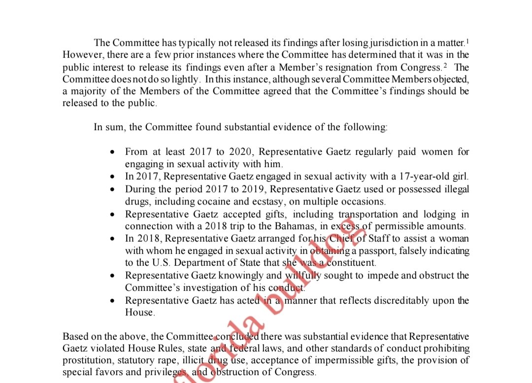 ChaosAgent_42's tweet image. I wonder why Matt Gaetz can't sue anyone for saying he paid a minor for sex (which in the more civilized corners of the planet, is rape).
Oh...it's because the Ethics Committee found it to be TRUE.
Mike Johnson just forgot to tell us.