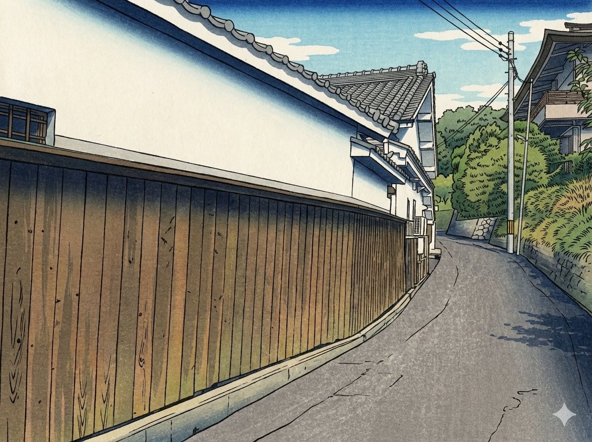 奈良県　三輪の裏道