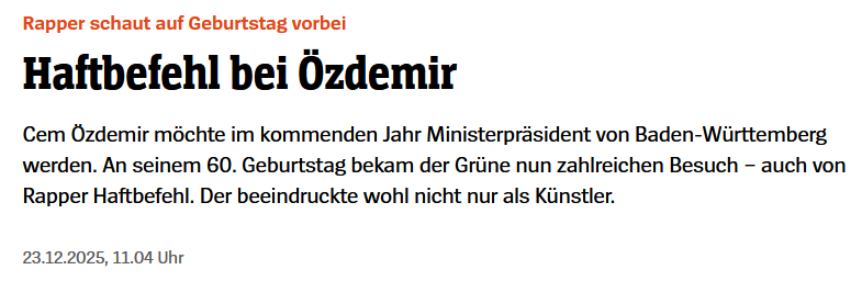 grüne wähler:
haftbefehl soll auf sein