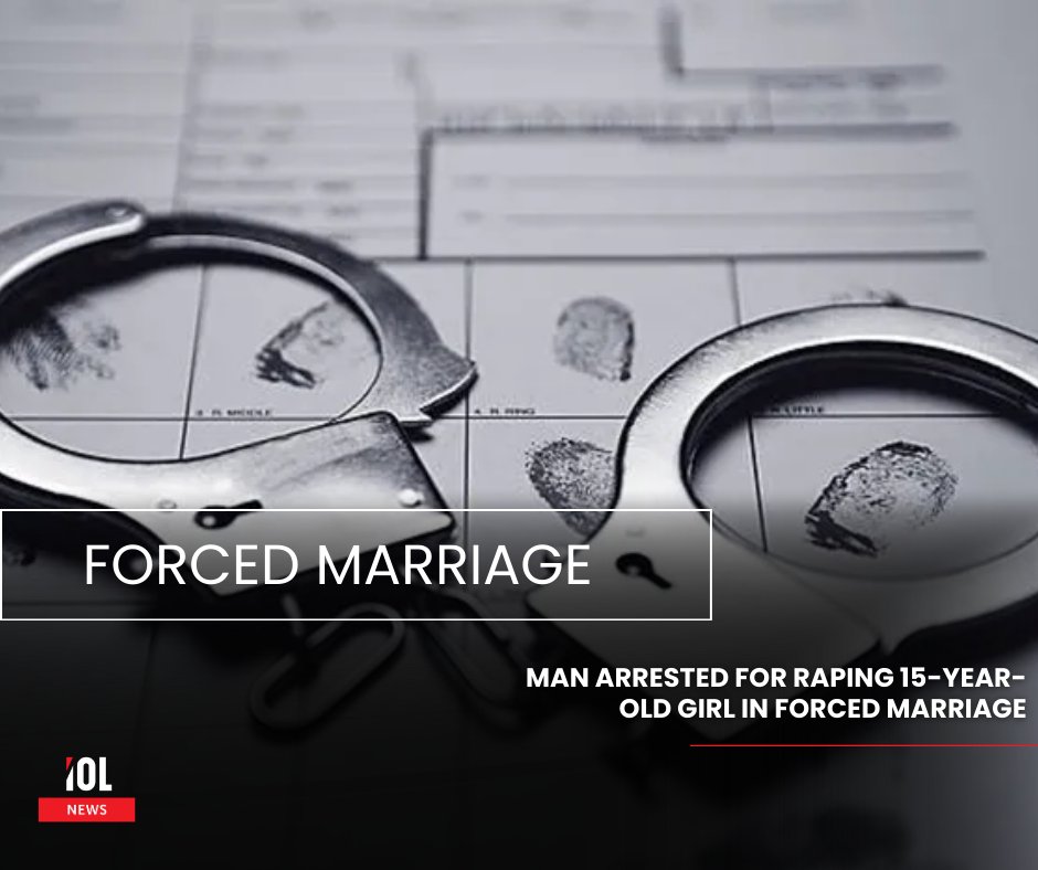 IOL's tweet photo. A 37-year-old man will appear in the Bellville Magistrate’s Court on Monday, January 26, after he raped a 15-year-old girl, whom he allegedly forced into marriage.
#BellvilleCourt #Forcedmarrige
Read on: https://t.co/6cTj478zey https://t.co/6eyb9MTL81
