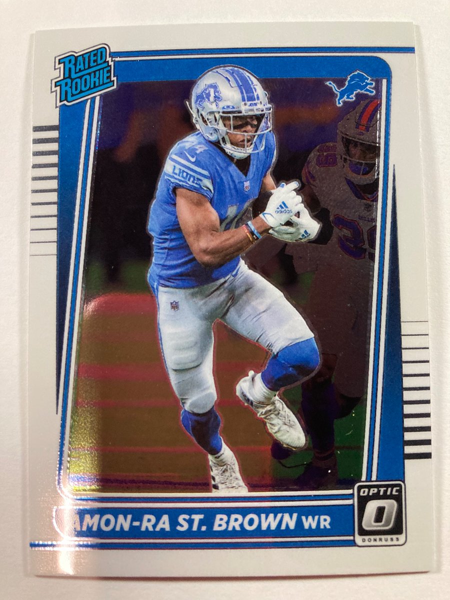1218Sports's tweet image. 🎁Appreciation Day Giveaway🎁

Winner Announced Wednesday

🔥Amon-Ra St Brown Donruss Optic Rookie Card #OnePride 

To enter
1. Follow
2. Retweet
3. Like