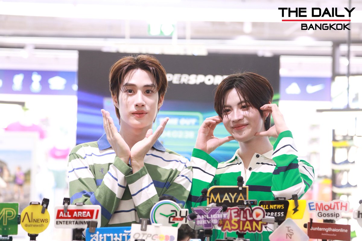 thedailybkk's tweet image. " เติ้ล - เฟิร์สวัน " เสิร์ฟความน่ารัก ในงาน "Grand Opening Supersports Central Pinklao" Supersports x TleFirstone Exclusive Meet &amp;amp; Greet and Workshop

GRAND OPENING SUPERSPORTS x TFO
#SupersportsxTleFirstone
#TleFirstOne #TLE_mtm #FirstOne 
#SuperSportsCentralPinklao