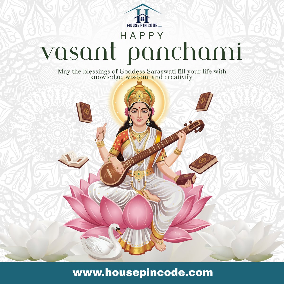 house_pincode's tweet photo. Welcoming New Beginnings This Basant Panchami with House Pincode.
#BasantPanchami #HappyBasantPanchami #HousePincode #FestivalOfSpring #NewBeginnings #ProsperityAndWisdom #PositiveVibes #IndianFestivals #SaraswatiPuja #SpringCelebrations
For More : https://t.co/MClM4wB588 https://t.co/aKkESsYYmX