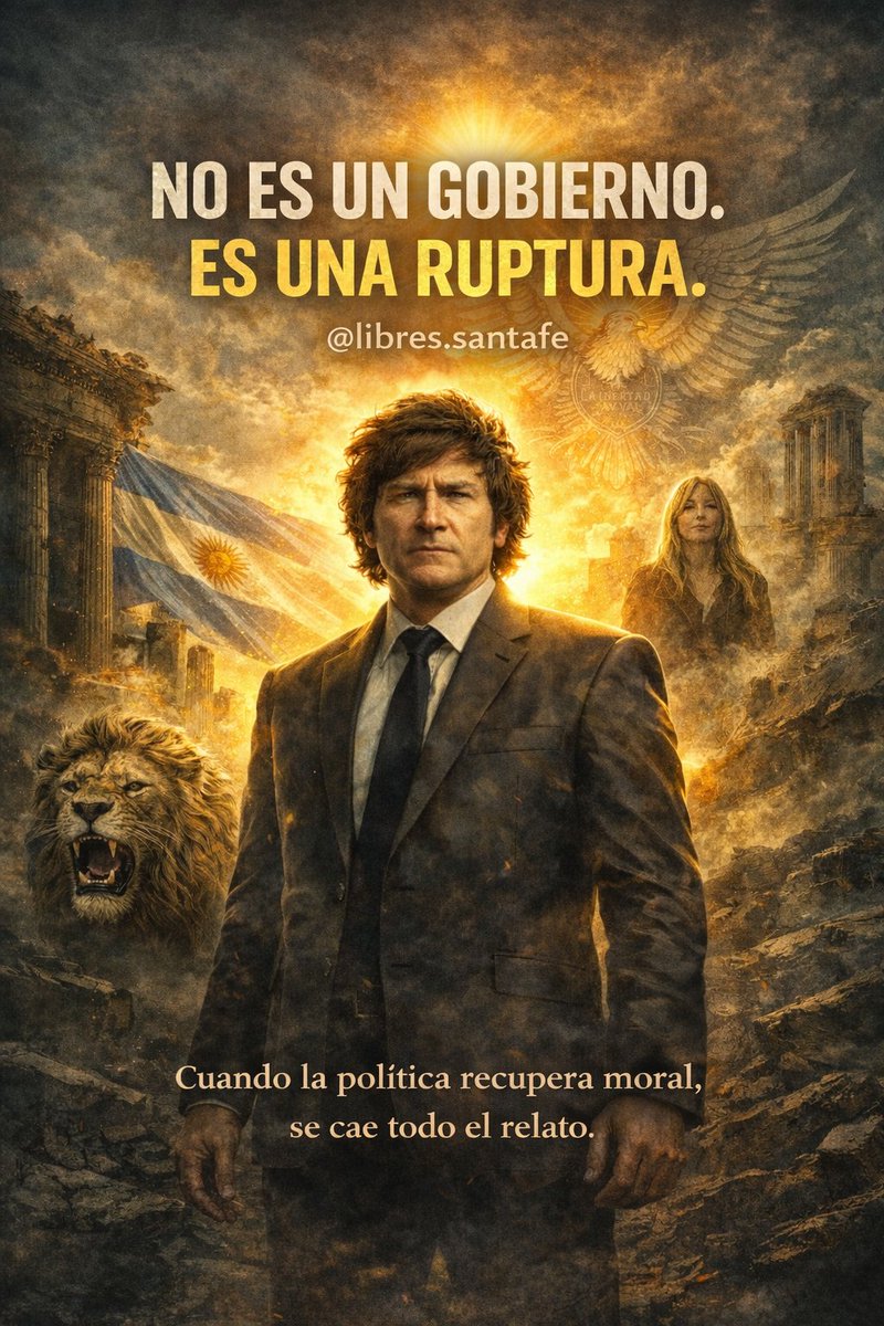 Javier Milei lo dijo en Davos:
el tiempo del cinismo terminó.
Maquiavelo murió.
Cuando la política recupera moral,
se cae todo el relato.
No es un gobierno.
Es una ruptura.
#BatallaCultural #FinDeEpoca #Argentina
<a href="/JMilei/">Javier Milei</a> <a href="/KarinaMileiOk/">Karina Milei</a> <a href="/MenemMartin/">Martin Menem</a> <a href="/madorni/">Manuel Adorni</a> <a href="/AlejandraM37880/">Alejandra Morsicato</a>