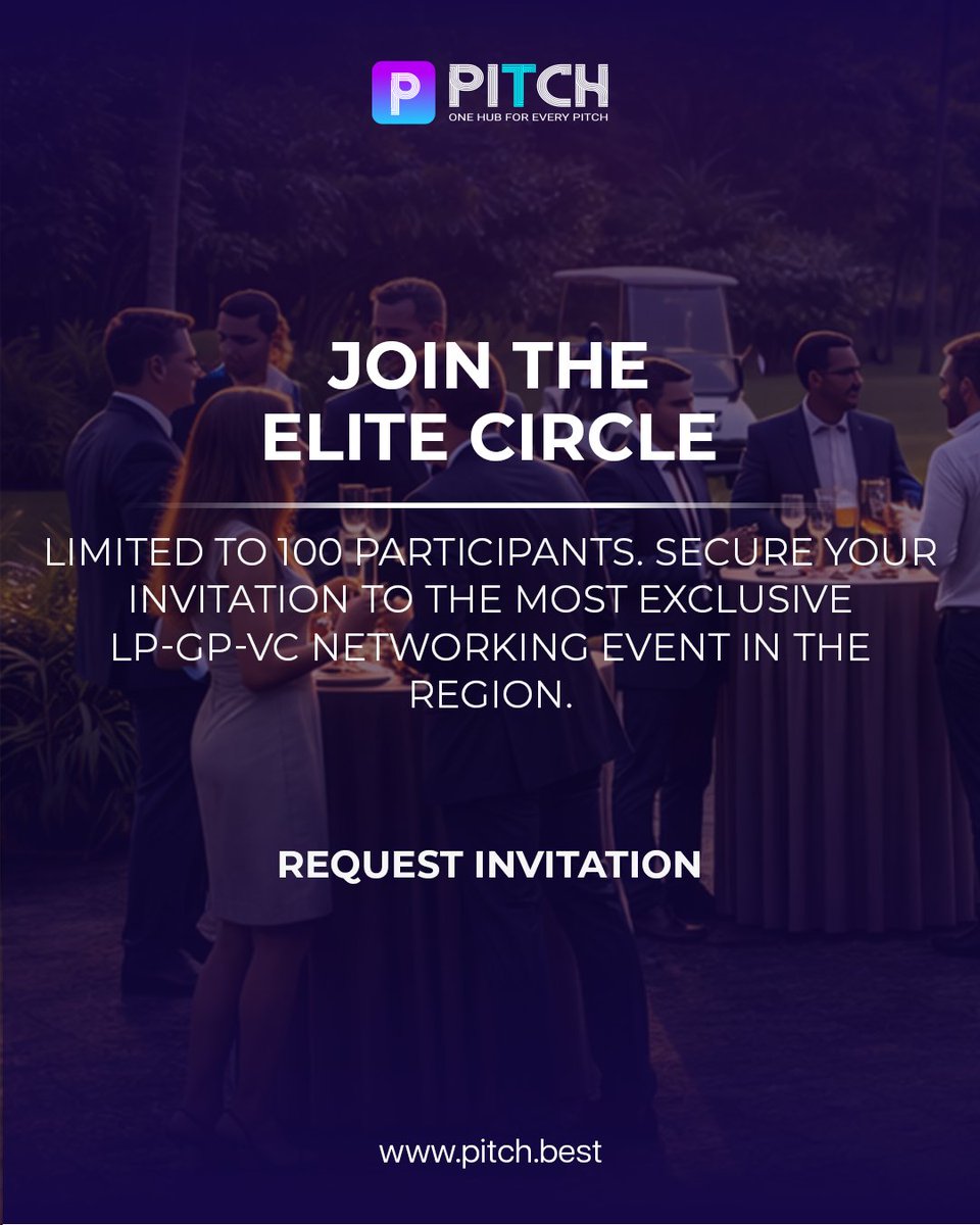 𝐓𝐡𝐢𝐬 𝐢𝐬 𝐧𝐨𝐭 𝐚𝐧 𝐨𝐩𝐞𝐧 𝐫𝐨𝐨𝐦. 𝐈𝐭’𝐬 𝐚 𝐜𝐚𝐫𝐞𝐟𝐮𝐥𝐥𝐲 𝐜𝐮𝐫𝐚𝐭𝐞𝐝 𝐜𝐢𝐫𝐜𝐥𝐞.

A select group of LPs, GPs, and VCs come together in a private setting designed for focused conversations, shared perspective, and long-term alignment.

No crowds.
No noise.