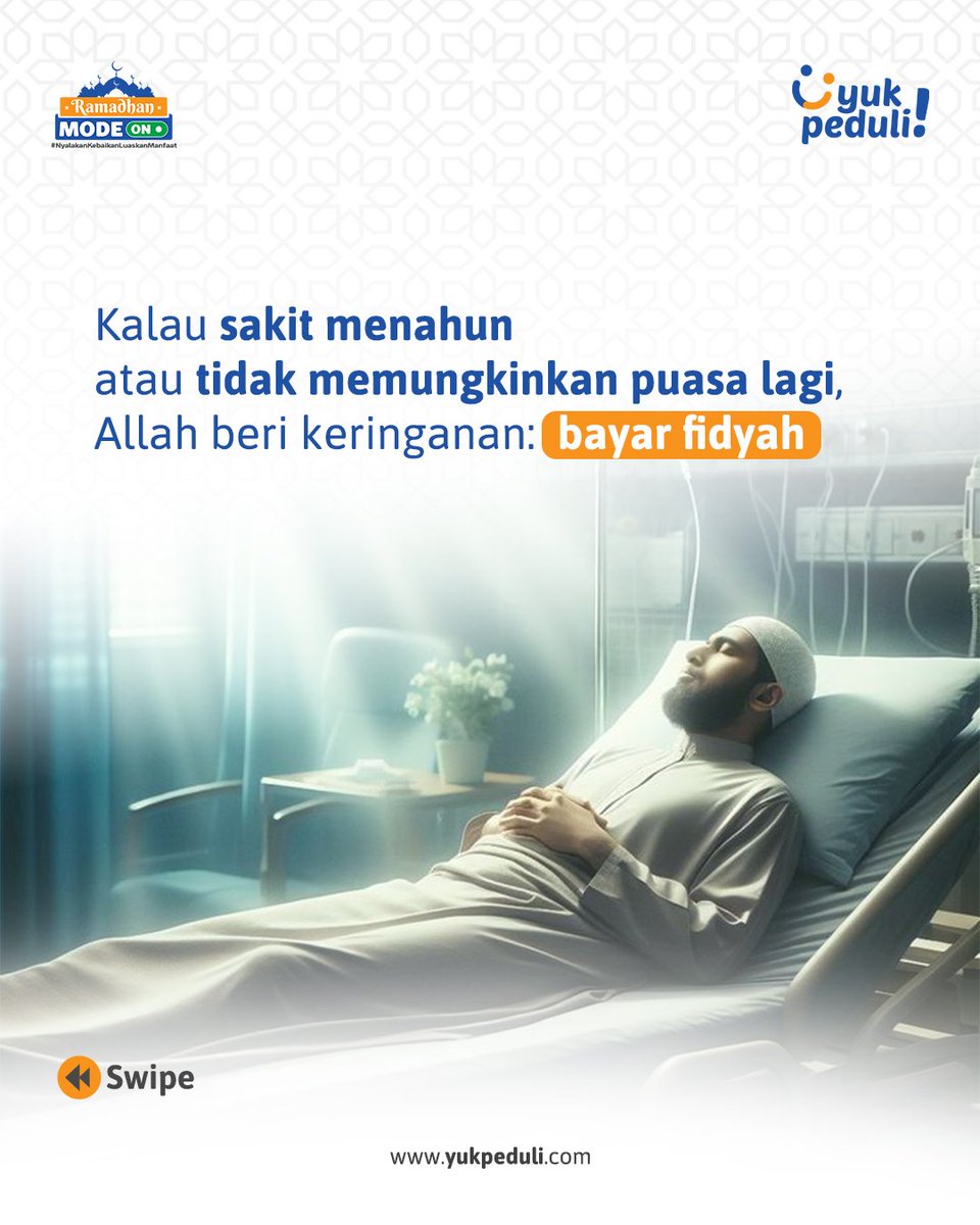 contentyp's tweet photo. Yuk, selesaikan utang ibadah tanpa menunda.
Karena ibadah yang dituntaskan, insyaAllah bikin hati lebih tenang 🫶

👉 Bayar fidyah hari ini dan salurkan kepada mereka yang membutuhkan. Semoga jadi amal yang terus mengalir pahalanya 🤲

#fidyah  #yukpeduli https://t.co/z5khfRjWJi