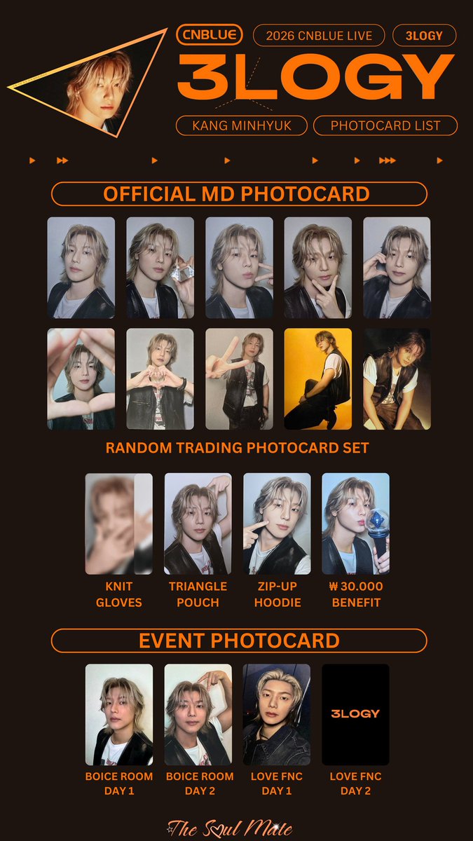 2026 CNBLUE LIVEワルツソウル '3LOGYフーディ フォトカード 2026 CNBLUE LIVE '3LOGY' in Seoul Kang Minhyuk Photocard Template
