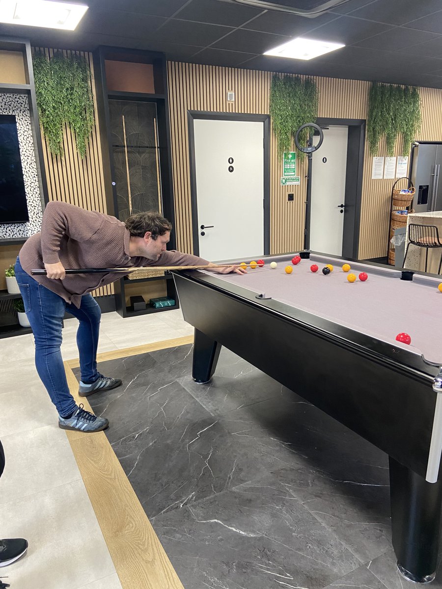 SpencerClarkeUK's tweet image. We’ve officially broken the cue and kicked off our SCG Pool Tournament this week! 🎱

With the final coming up next week, it’s all still to play for, so keep an eye out to see who pots their way to victory 🏆👀

#pooltournament #workculture #teambonding