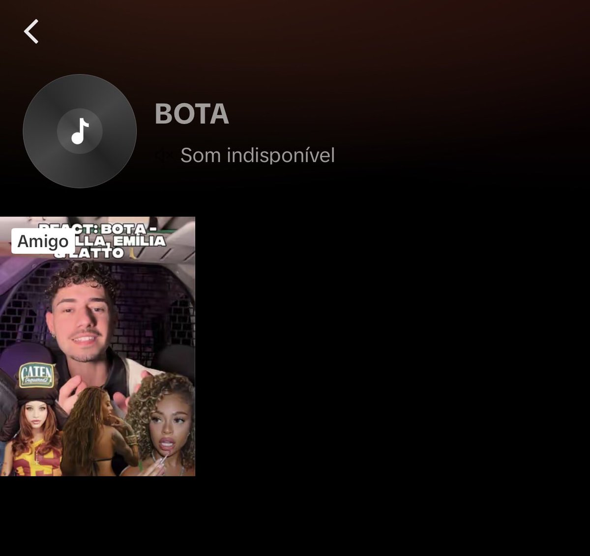 sonzerlss's tweet image. cara isso que tão fazendo com a @Ludmilla é um absurdo até no tiktok o áudio de “BOTA” tá indisponível