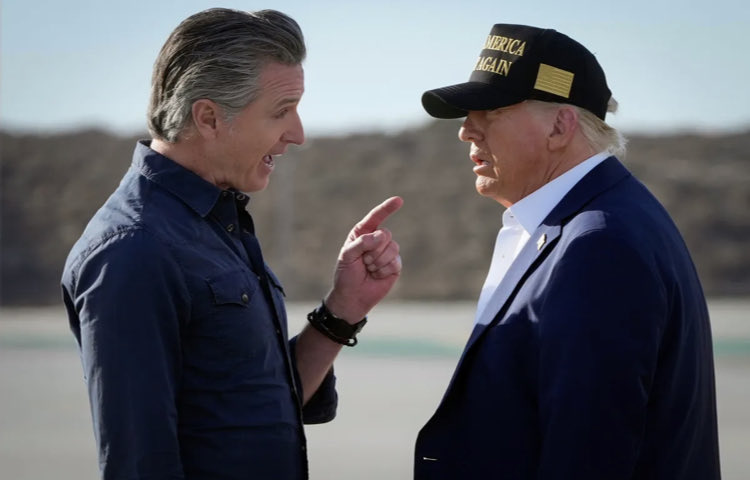 Gavin Newsom is rewriting the playbook on how to handle Trump. 

While the rest of the party plays defense, he is picking fights and winning them. 

He knows that in this climate, silence is surrender