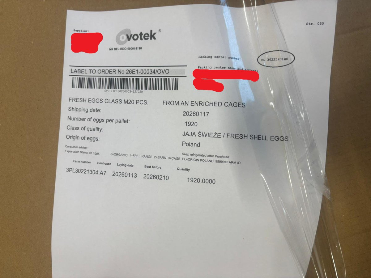 coordinationrur's tweet image. 🔴 MOBILISATION À #CAMBRAI – CE QUE NOUS AVONS VU EN DÉBUT DE SEMAINE NE PEUT PAS PASSER INAPERÇU

Sur la plateforme LIDL de Cambrai, 5 hectares d’entrepôt et 66 palettes d’œufs en provenance de Pologne.

En début de semaine, les adhérents de la @Coordination Rurale…