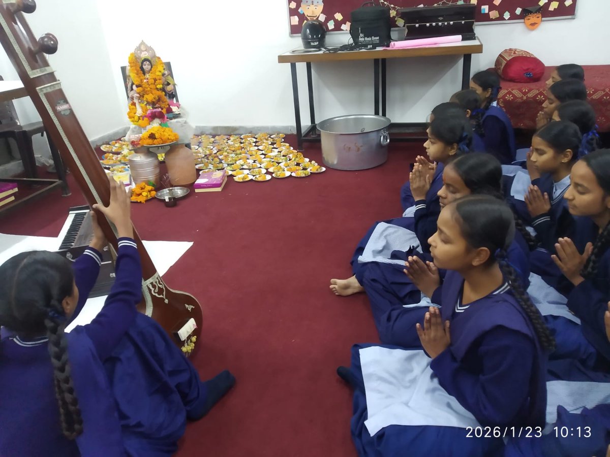 ghs53chd's tweet photo. With a great zeal, enthusiasm &amp; devotion Basant Panchami was celebrated at GMHS 53 today by the Headmistress,staff members and students who worshiped the Goddess of wisdom, art and learning by singing Saraswati Vandana and having Prasad on the auspicious occasion.
@SchoolEduChd https://t.co/5AEnMmJiro
