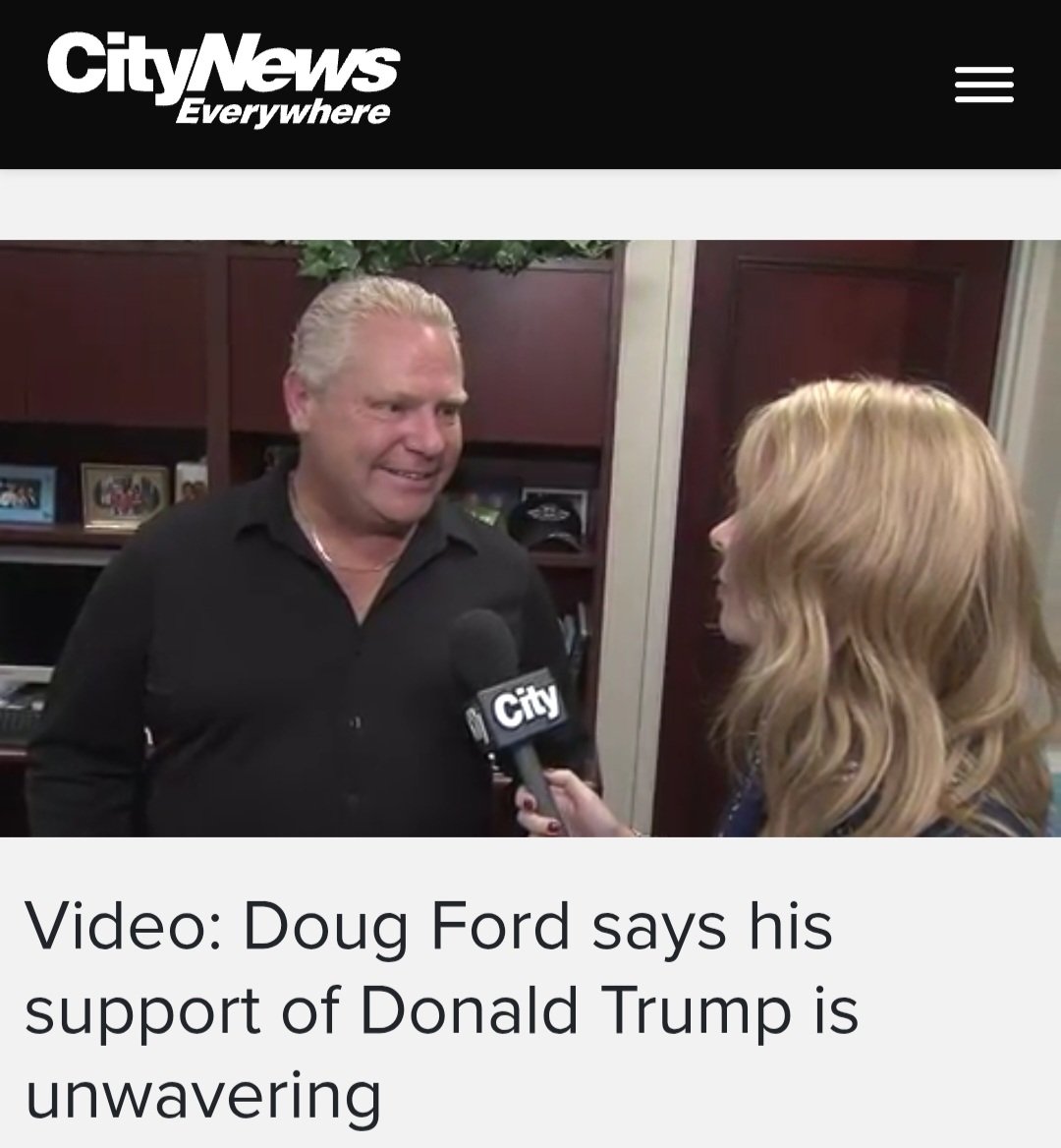 <a href="/WabKinew/">Wab Kinew</a> Problem is Mr Kinew, <a href="/fordnation/">Doug Ford</a> doesn't seem to want to help anything Canadian. As he fawns over his best friend the US Prez. He's also literally selling off Ontario to American companies. #DespicableDougFord