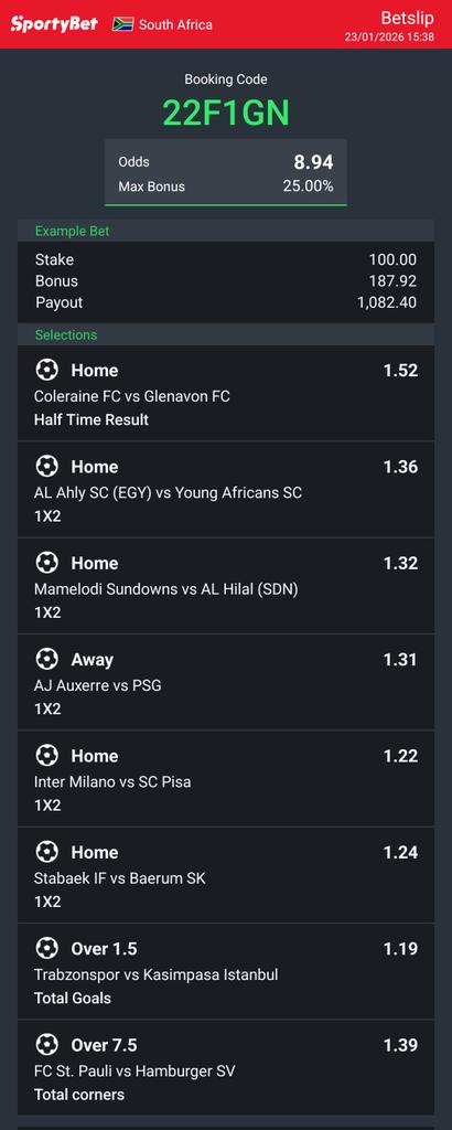 eddymasego's tweet photo. Hey check out the bet I just placed on Sportybet! https://t.co/XfoChAmbkW https://t.co/vTWDHdV11h