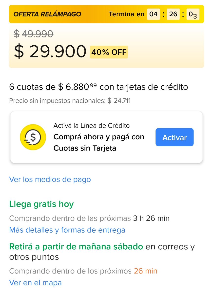 SUPER PROMO 😍

Set Caja de herramientas Alpina 159 piezas a $29.900

mercadolibre.com/sec/1QYkADD