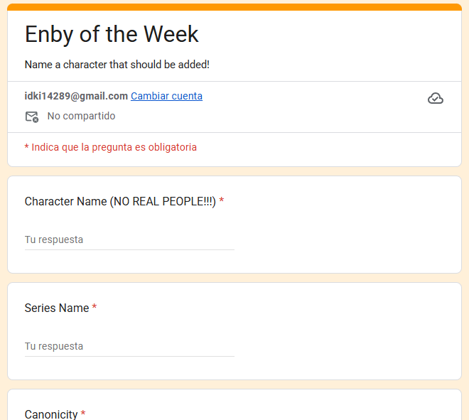 sjhould i submit subject_3 as the enby of the week