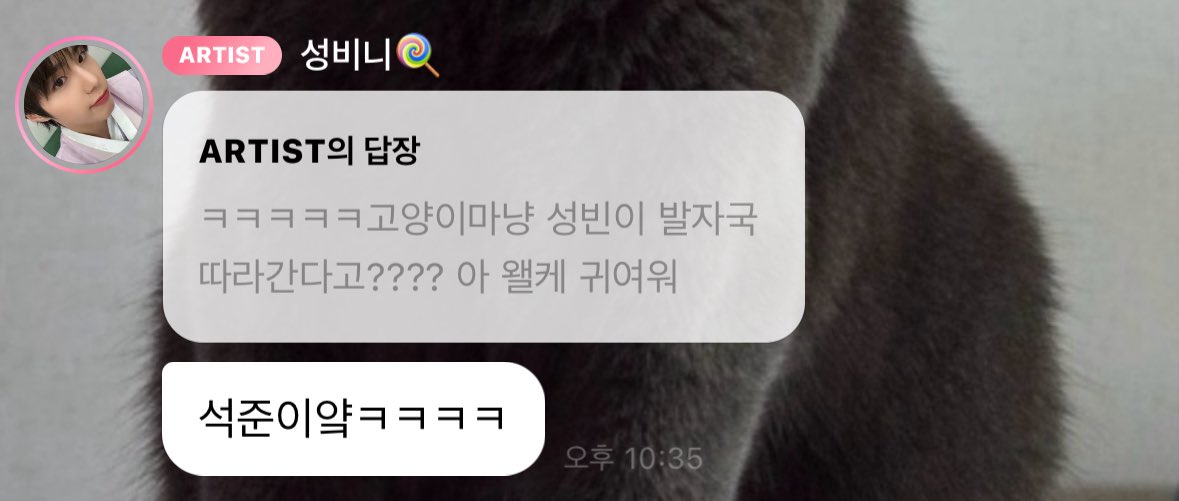 sjjunmeow's tweet image. 소리켜보실분
석준: 고양이마냥 성빈이 발자국 따라가기 

ㅜㅜㅜㅜ 내 쭌냥히