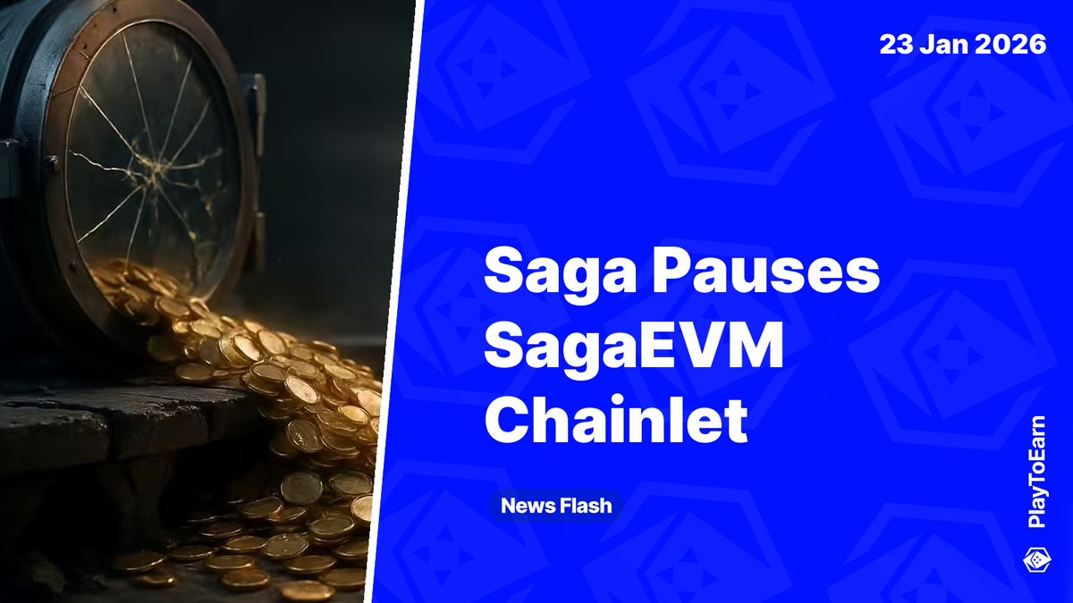PlayToEarn's tweet photo. Saga Pauses SagaEVM Chainlet After Incident That Moved Around $7M to Ethereum 📰

@Sagaxyz__ is investigating & remediates a security incident that the team says involved a coordinated sequence of contract deployments, cross chain activity, & liquidity withdrawals.

Read more 🧵