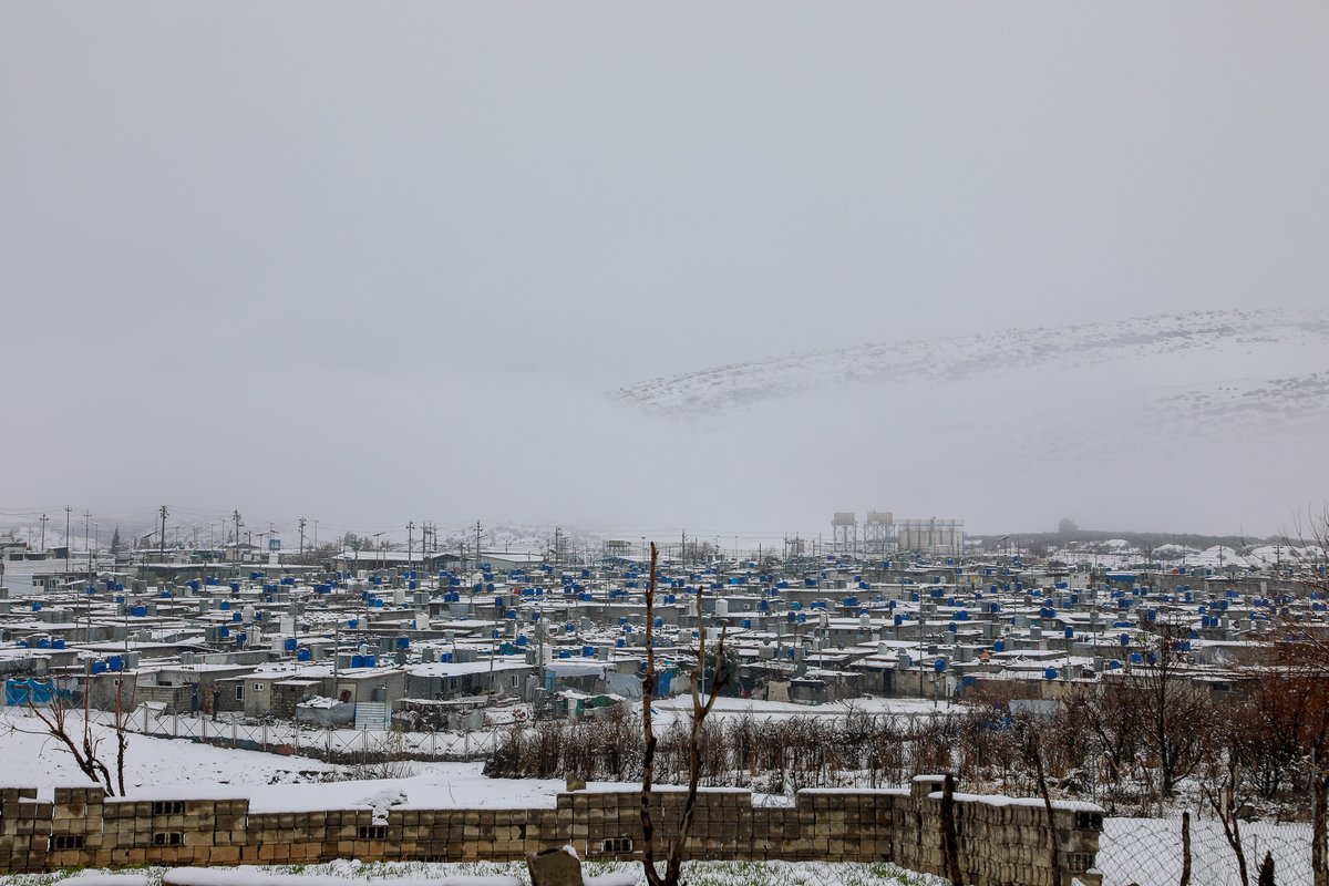 UNHCRIraq's tweet photo. Snowstorms and freezing cold are hitting refugee camps in the Kurdistan Region of Iraq.

As needs grow, urgent support is needed to bring warmth to the most vulnerable families

Donate to support: https://t.co/fOQaSyKNSO https://t.co/f0KRGbekfF