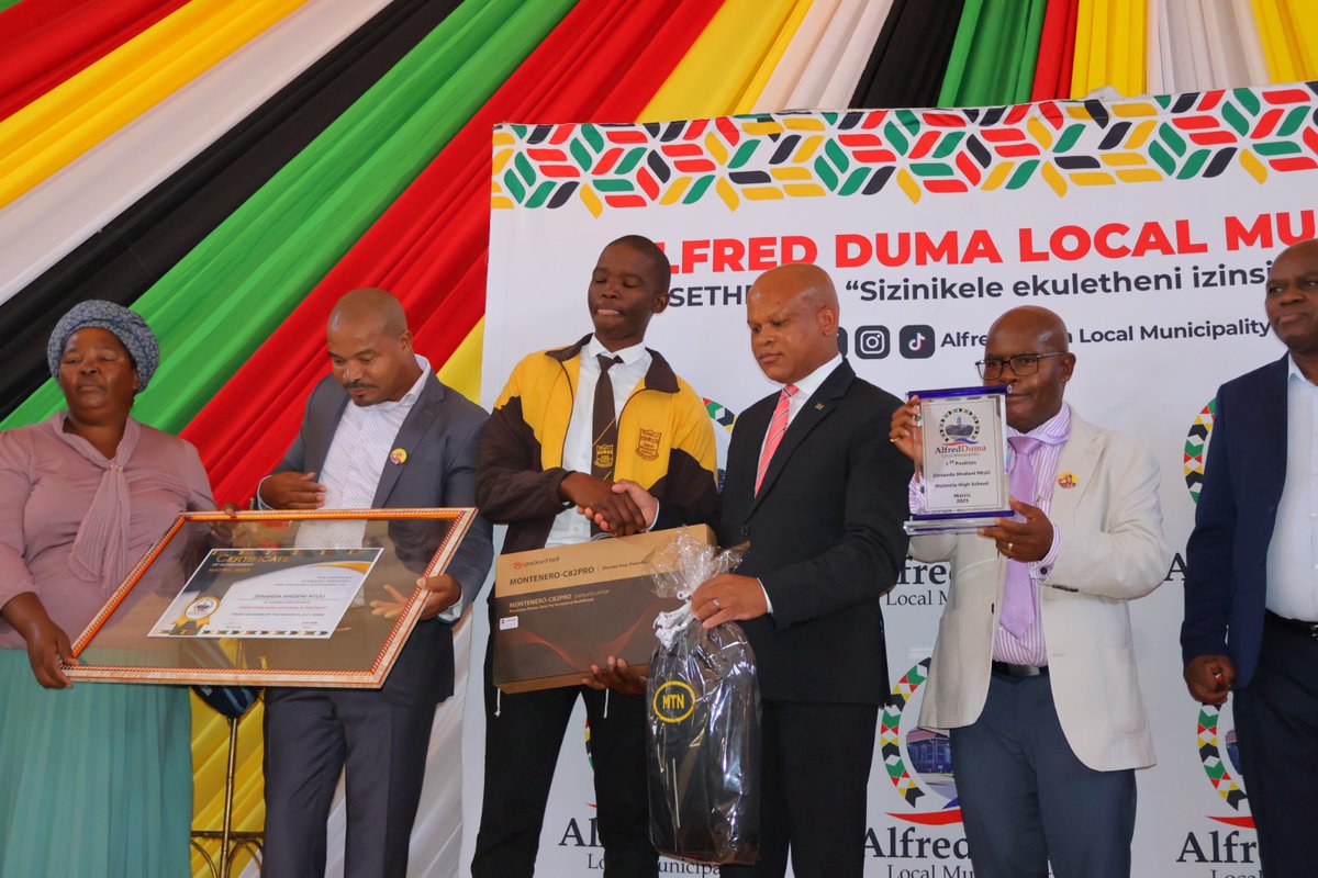 Our Number 1 student  - Zenande Ntuli from Mzimela High School.