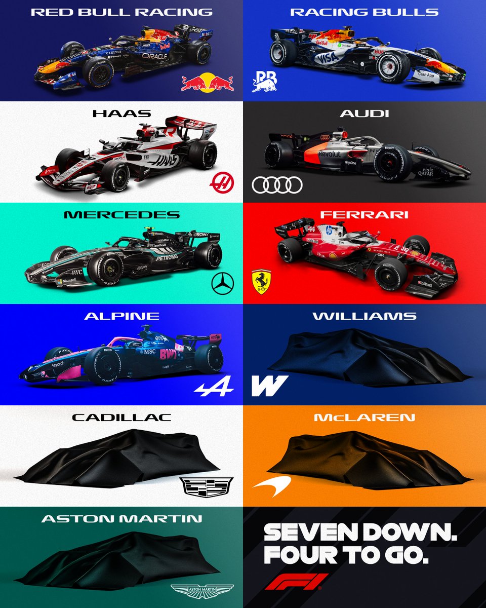 Seven launches complete ✅

Four are still to go... 🚀

#F1