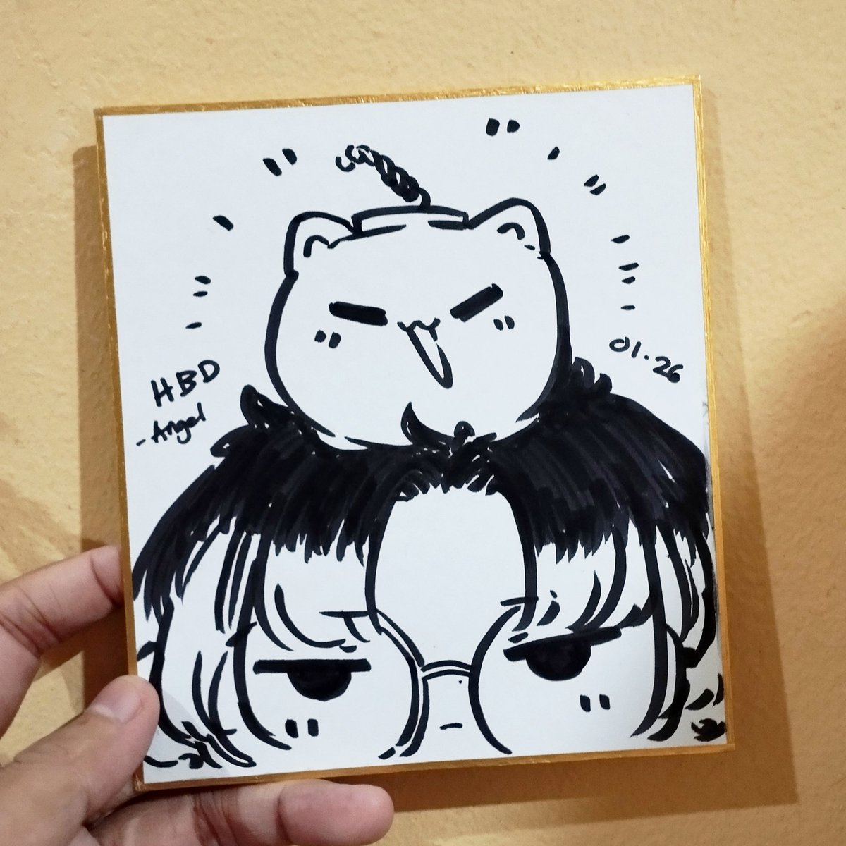 早めのお祝いで友人からイラストもらった😭
宝物やー🫶 