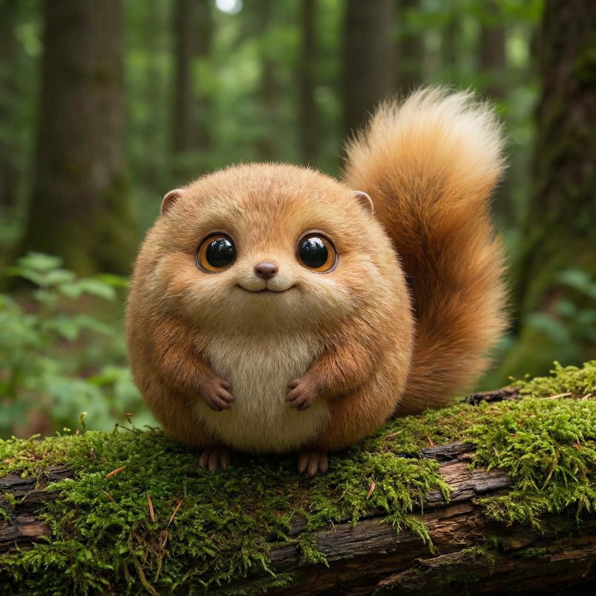 Round forest creature