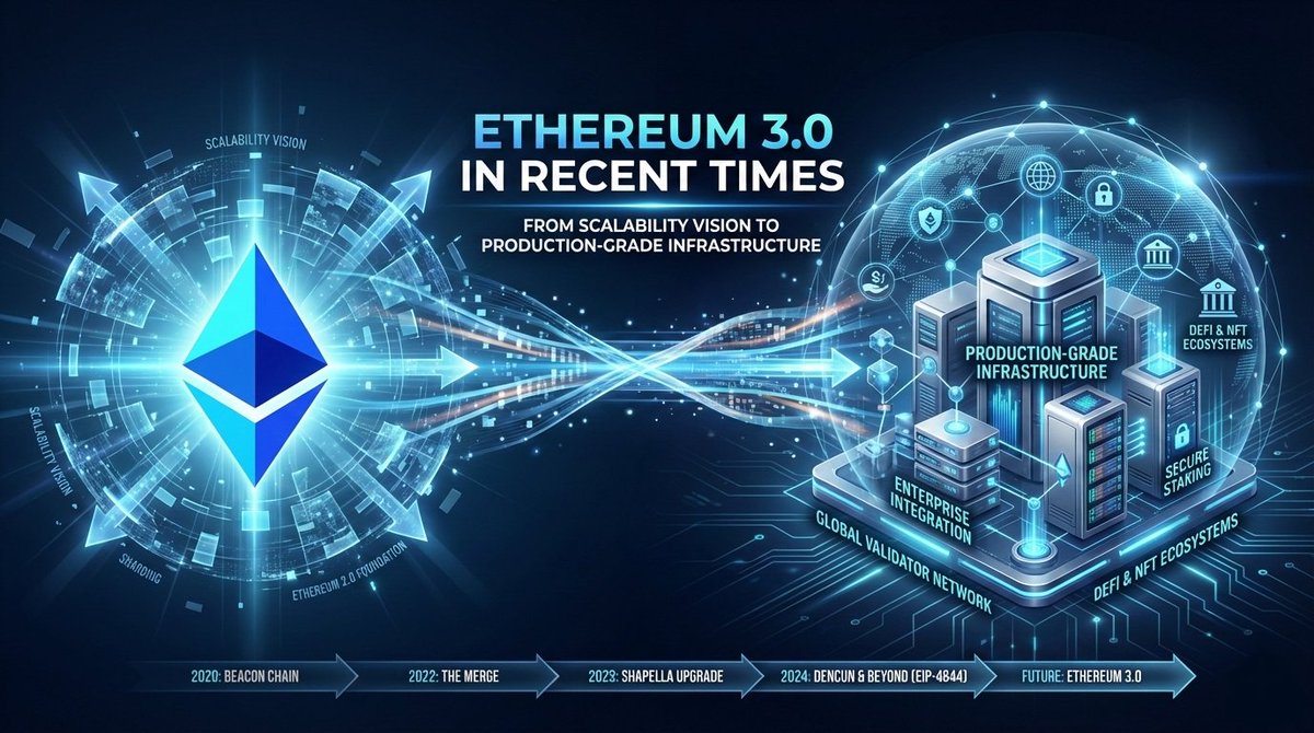 Ethereum 3.0 isn’t just a vision - modular design, rollups, and data availability are shaping a more reliable, scalable network. Learn how teams can build confidently across layers with Crypto APIs 👇
👉 zurl.co/aXEBz

#Ethereum #CryptoAPIs #Web3