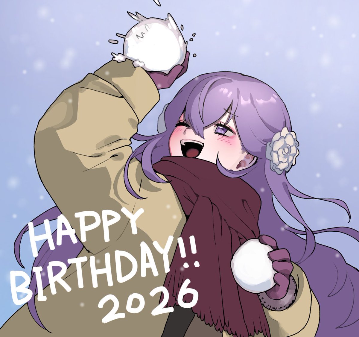 お誕生日おめでとうございまーす！！🎉
元気で楽しい一年になりますように☃️
#風花ゆき誕生祭2026