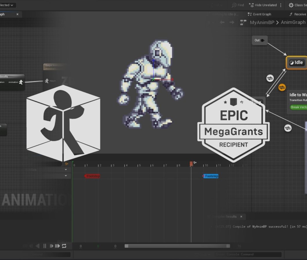 Just released PaperZD v2.2 officially on FAB. 
The plugin  now has animation layers and skins.  
Check it out! 
#2d <a href="/UnrealEngine/">Unreal Engine</a> #UE5 

fab.com/listings/6664e…