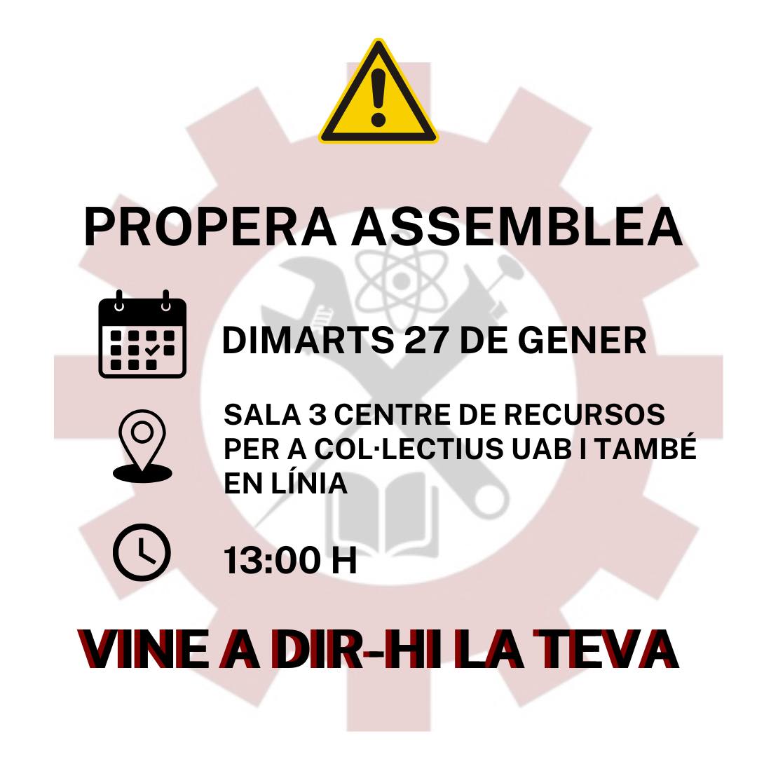 Col·lectiu de Doctorandes en Lluita (UAB) tweet media