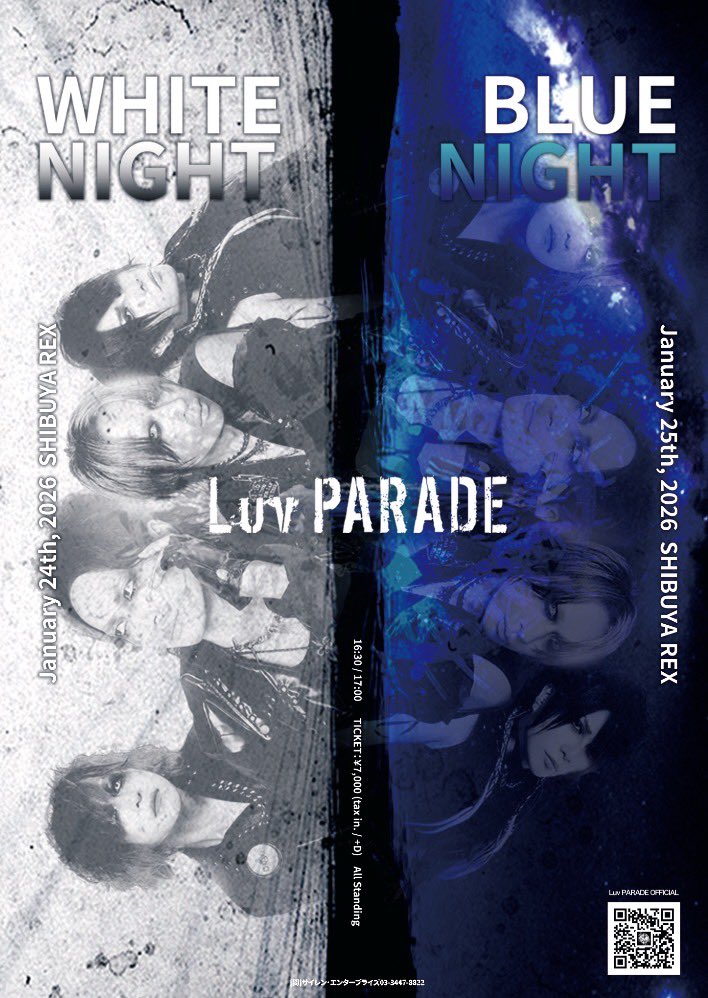 parade_official's tweet image. machine主催
「ULTRA BEAST HAMMER BATTLE」
ありがとうございました！

🚩NEXT LIVE
1月24日（土）渋谷REX  
Luv PARADE「WHITE NIGHT」
開場16:30開演17:00

■前売りチケット
本日23:59まで！
eplus.jp/luvpa2026/

■配信チケット
parade.zaiko.io/e/white0124

#machine
#PsycholeCému
#JILUKA