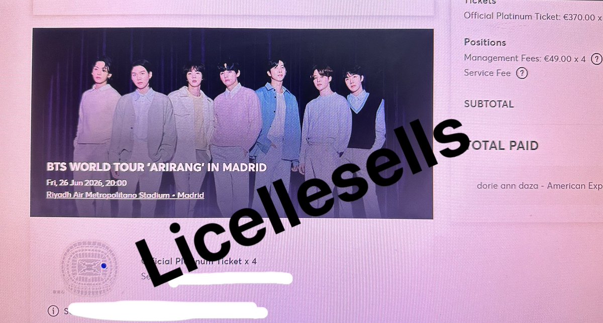LicelleSells's tweet photo. MEXICO TICKETS SECURED!! ๐
#licellesells_feedbacks
#licellesells_feedback https://t.co/kBvX0CVwdA