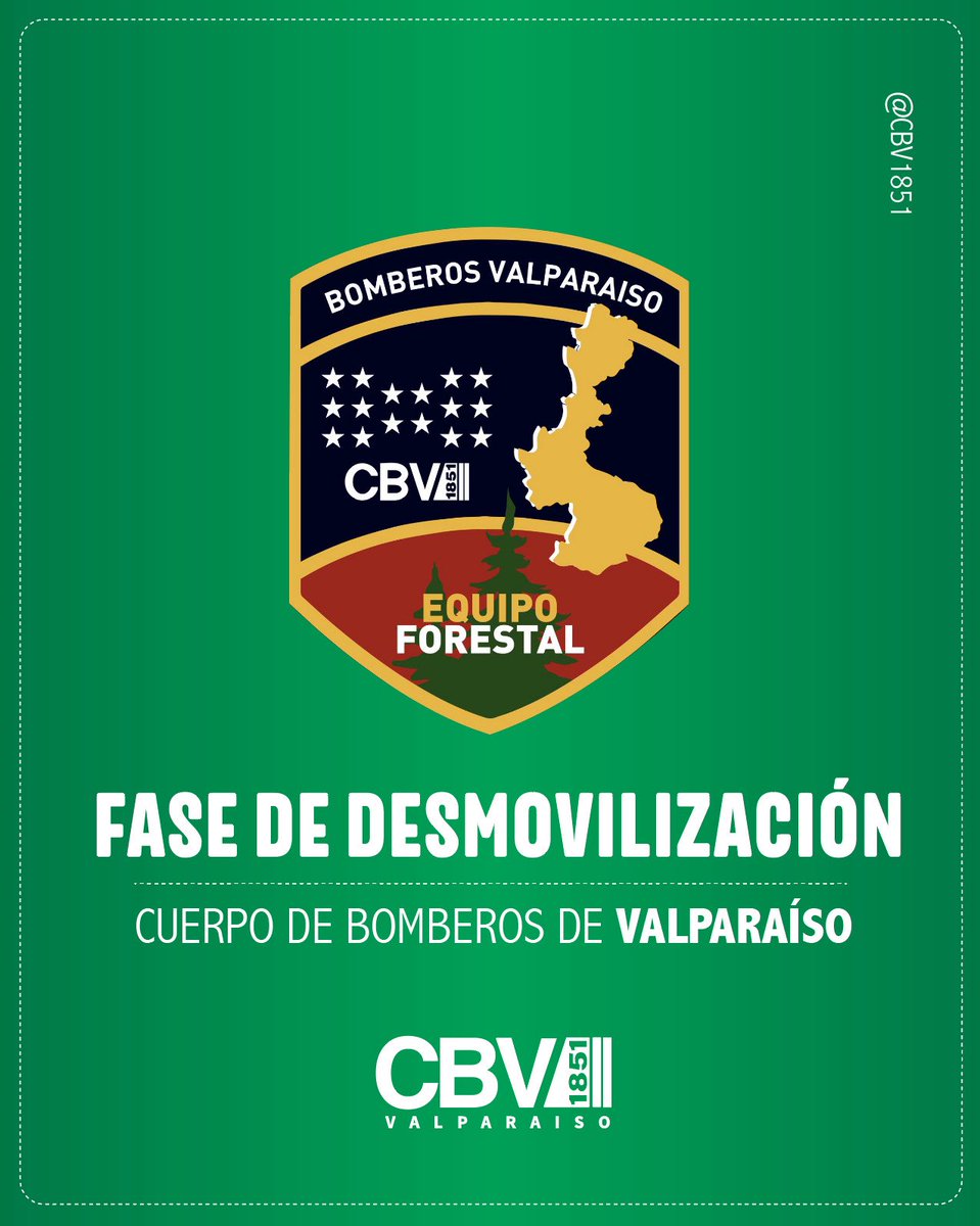 CBV1851's tweet image. 🚒| Tras cinco días de arduo trabajo en apoyo al combate de los incendios en la zona sur, esta mañana nuestro Equipo Forestal Bomberos Valparaíso retornó a la ciudad con todos sus integrantes en buenas condiciones

❤️Agradecemos cada muestra de cariño recibida