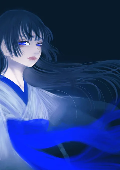 大人しい頃のイラスト。 #創作イラスト #イラスト #和風幻想