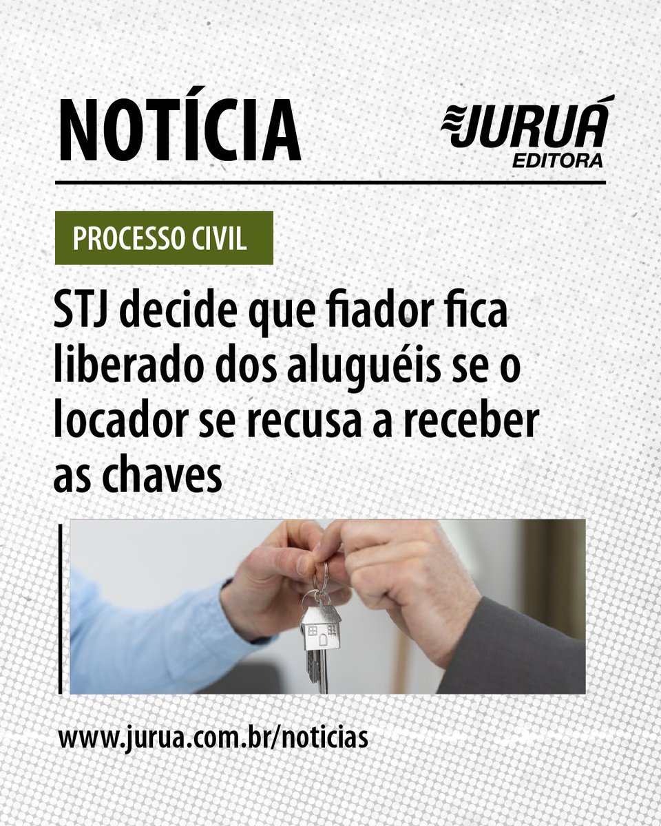 editorajurua's tweet image. ☑ Para saber mais e ler a íntegra dessa notícia, acesse agora: jurua.com.br/noticias.

Esta notícia refere-se ao REsp/RJ/STJ 2.220.656
Fonte: STJ
#processocivil #locadorimóvel