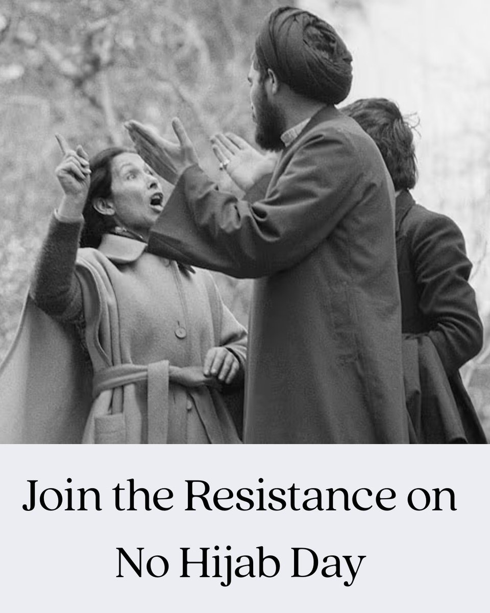 YasMohammedxx's tweet image. JOIN US FOR NO HIJAB DAY ON FEB 1st 

To support this global movement in support of women in #Iran and across the world fighting for their freedom, grab all your friends and join #NoHijabDay protests happening in your city! Don’t see your city listed? Lead the resistance against…