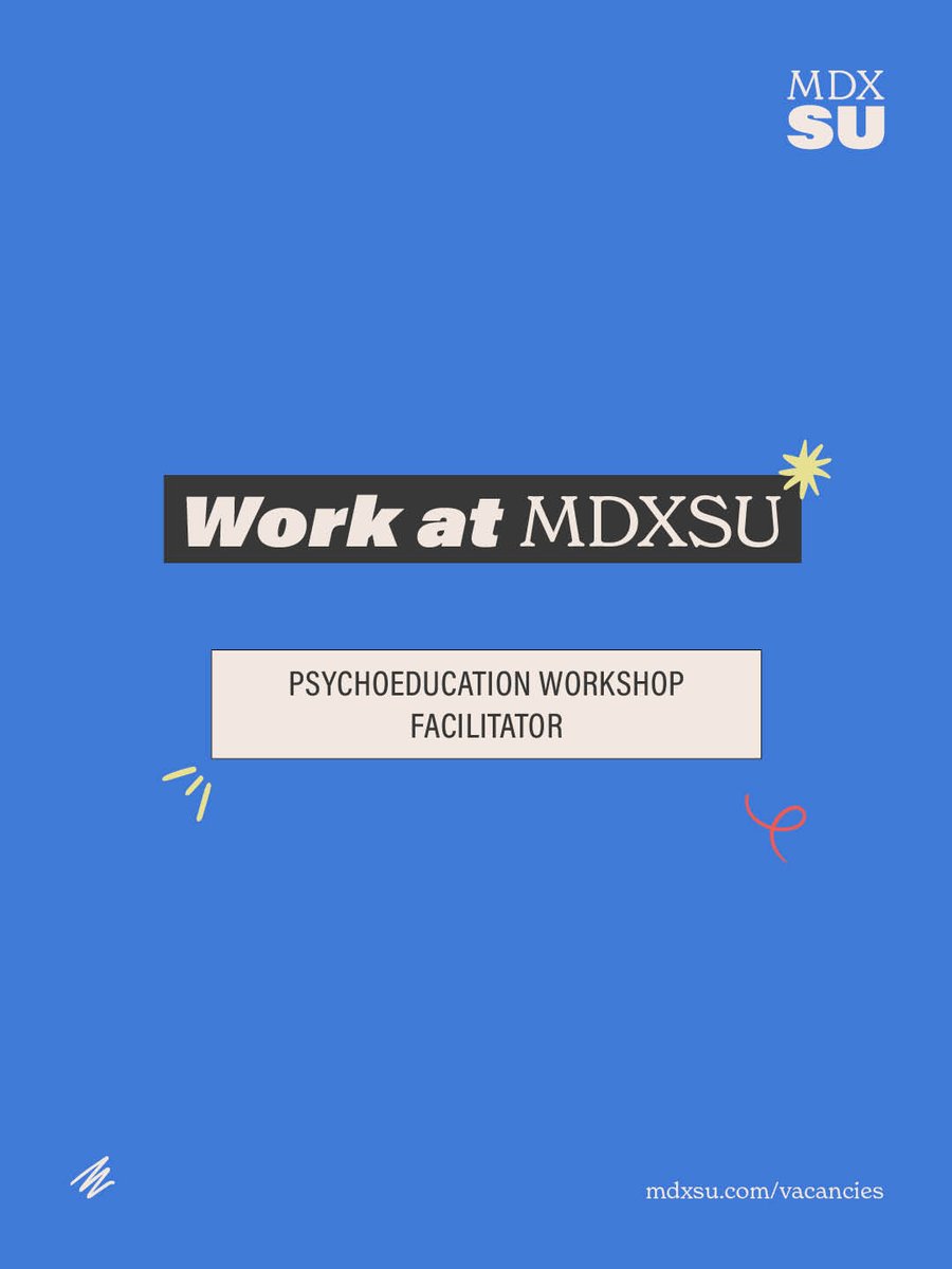 MDXSAT's tweet photo. Student Union along with SAT is hosting a Science and Technology Town Hall with Dean and Deputy Dean,  2nd Feb, 1:00–2:00 PM (online)

https://t.co/FRlPynAkhg

https://t.co/ZaHDbiC8PJ

Applications for the Psychoeducation Workshop Facilitator role https://t.co/mQIau3aM25 https://t.co/Fg3sBL6yCy