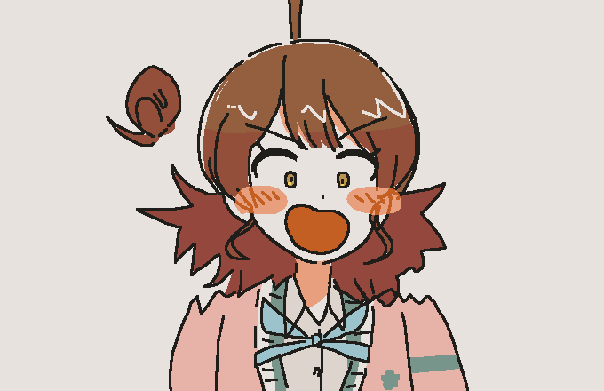「」|⌒ ⌢のイラスト