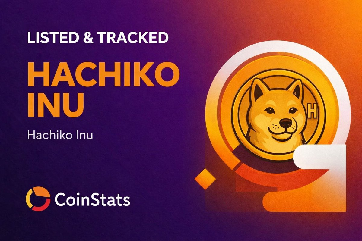 🐕 $HACHIKO is on <a href="/CoinStats/">CoinStats</a> 

$HACHIKO is now tracked and listed on CoinStats, one of the most widely used crypto portfolio &amp; market tracking platforms.

CoinStats allows millions of users to:
• Track price, market cap &amp; supply in real time
• Add tokens to their personal